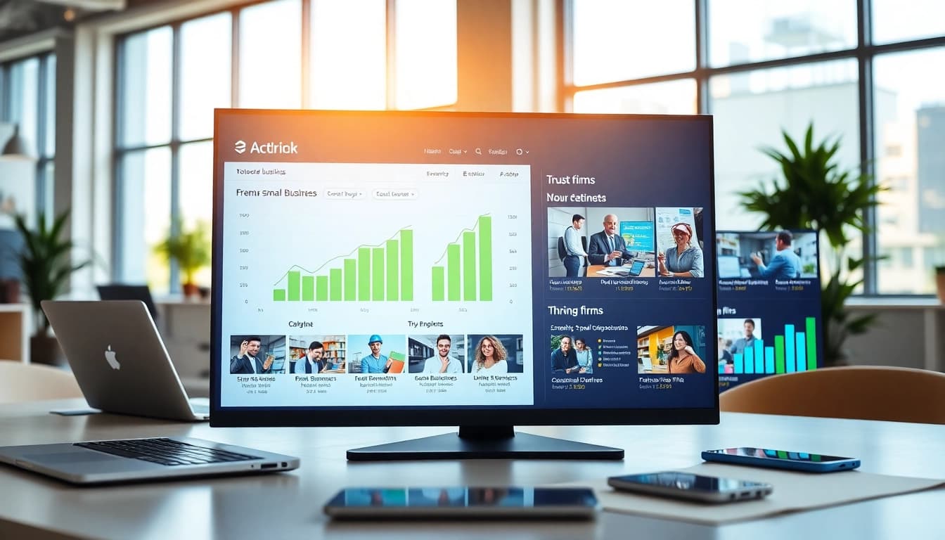View diverse Biz Listings displayed on a professional digital interface showcasing vibrant entrepreneurs.