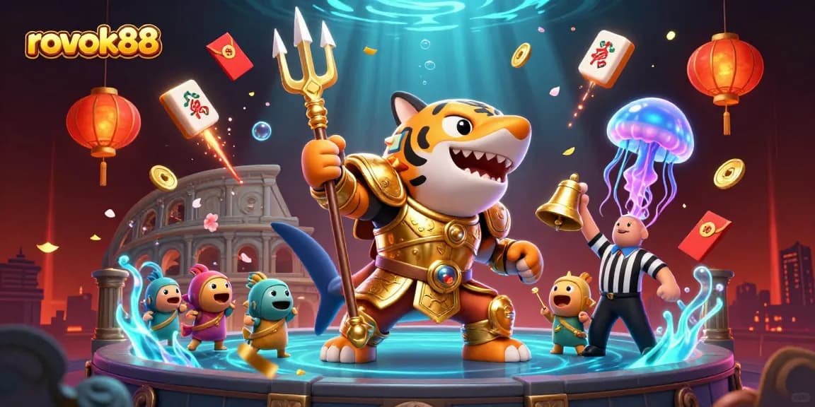 Engage in thrilling casino gaming at rokok88 with vibrant underwater scenes and dynamic elements.