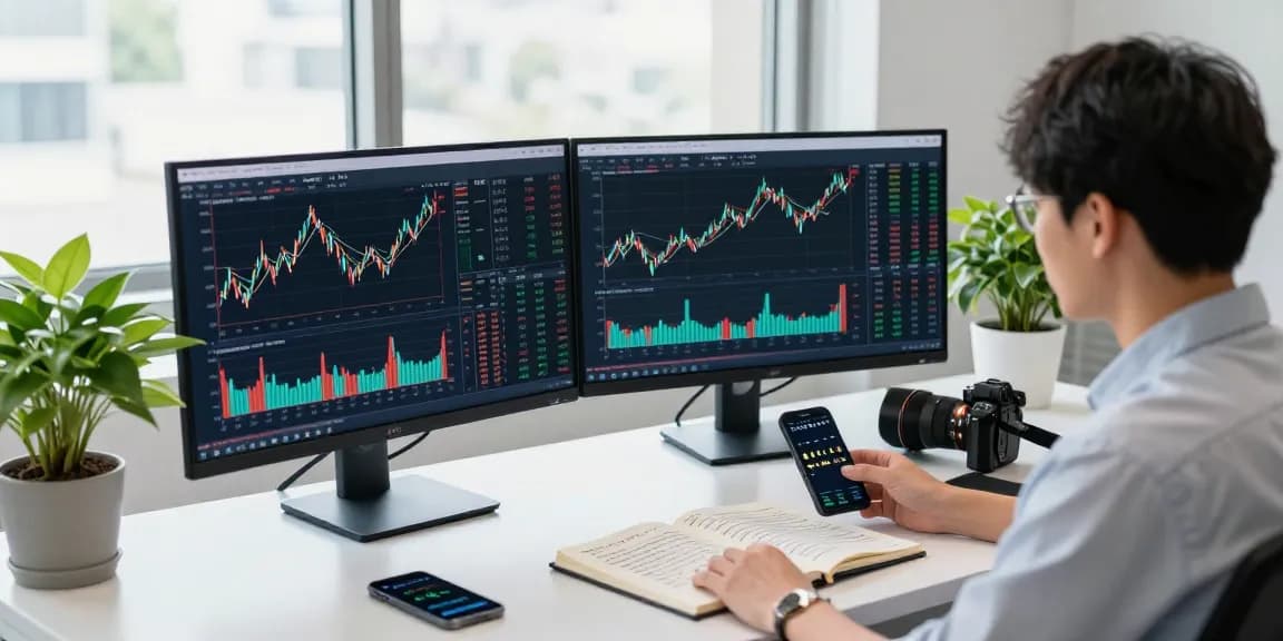 Analyzing Japan stock historical Kline API data in a modern finance office setting.