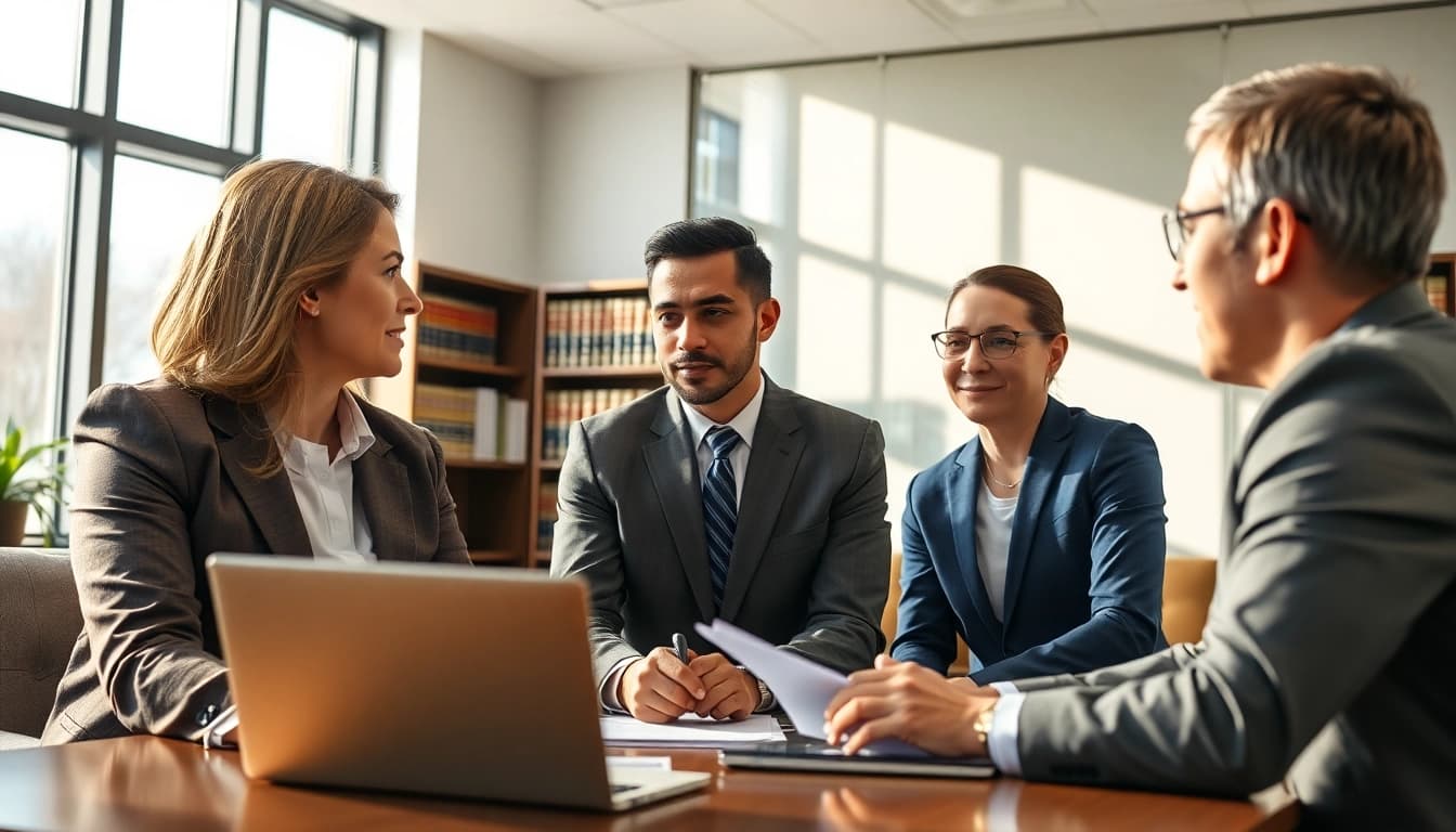 Greenville Personal Injury Lawyers assisting clients in a professional office environment.