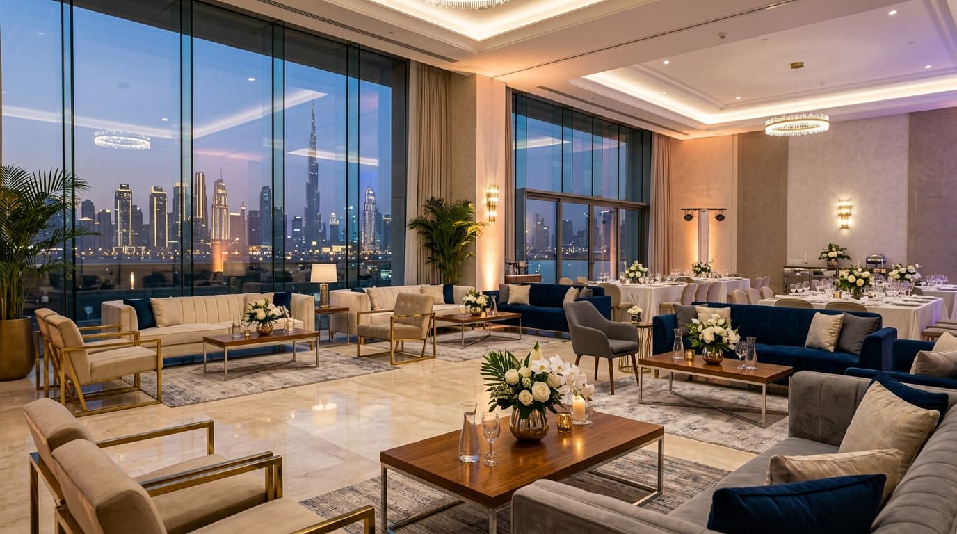 Premium Events furniture rental in Dubai | Athoor Rentals