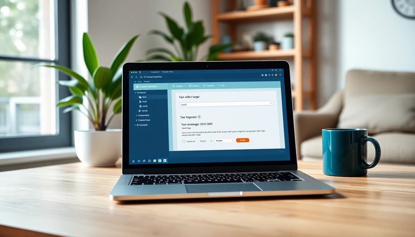 Generate SRT files easily with the user-friendly SRT Generator interface displayed on a laptop.