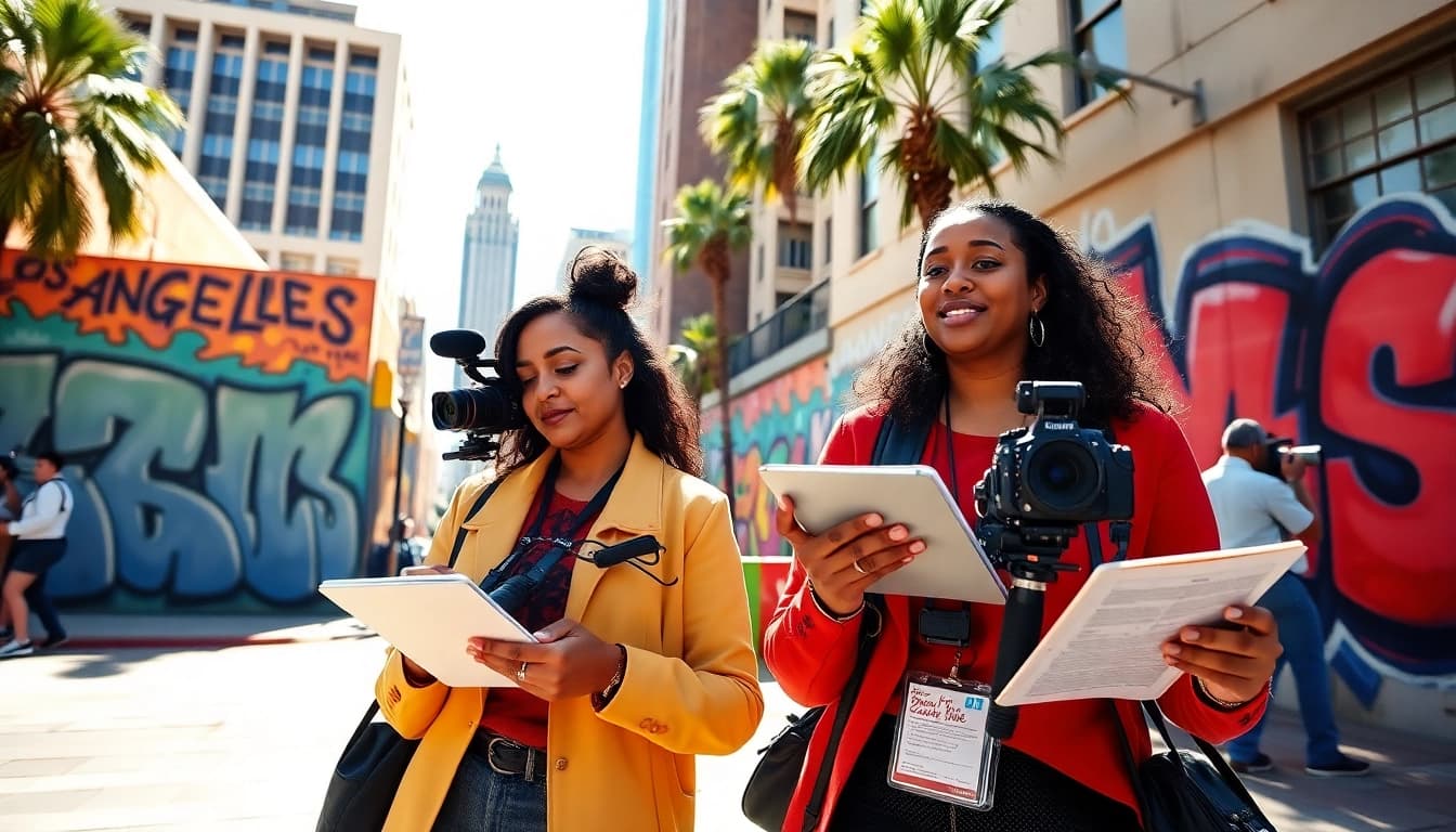 Engage with the community through news reporting on https://2urbangirls.com featuring urban journalists.
