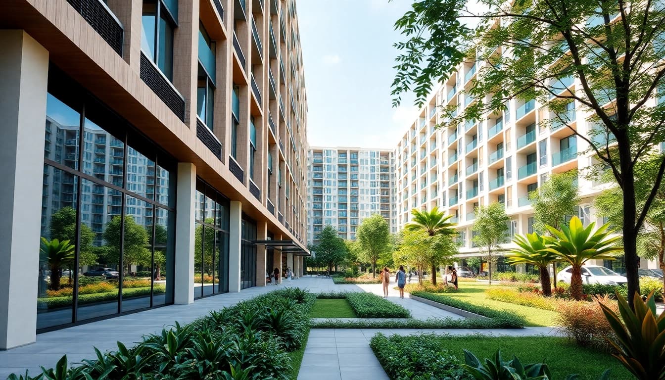 View of the Tampines St 95 EC, showcasing its modern design and elegant surroundings.