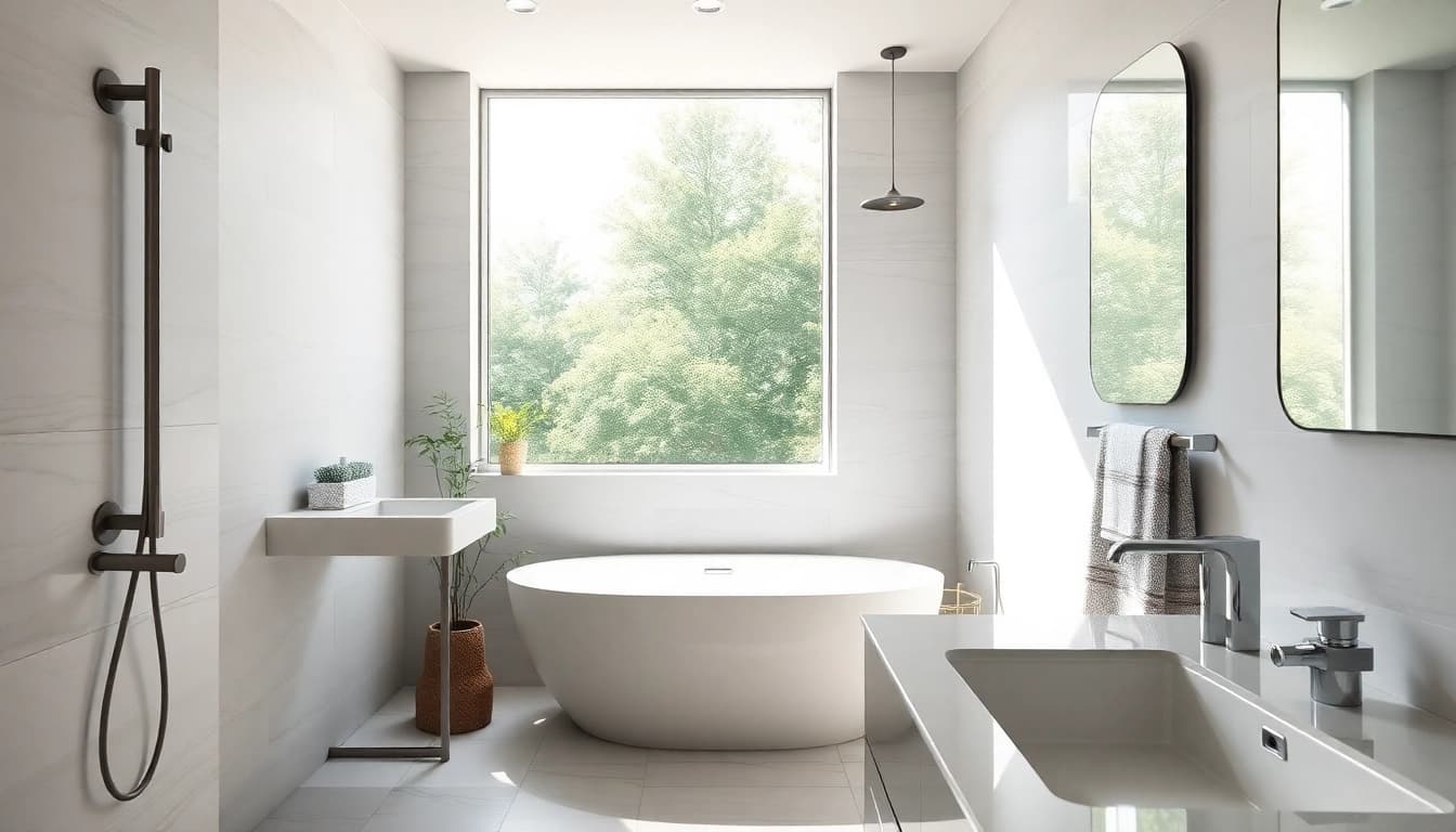 Revitalize your space with a stunning bathroom remodel showcasing elegant designs and modern fixtures.