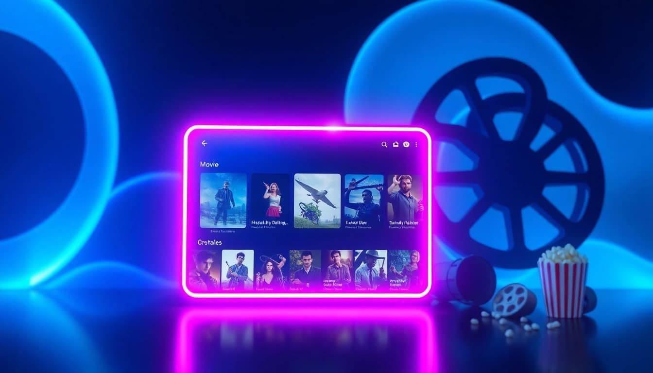 Engaging movie streaming interface showcasing films on https://bandarlayarkaca21.com with vibrant cinematic elements.
