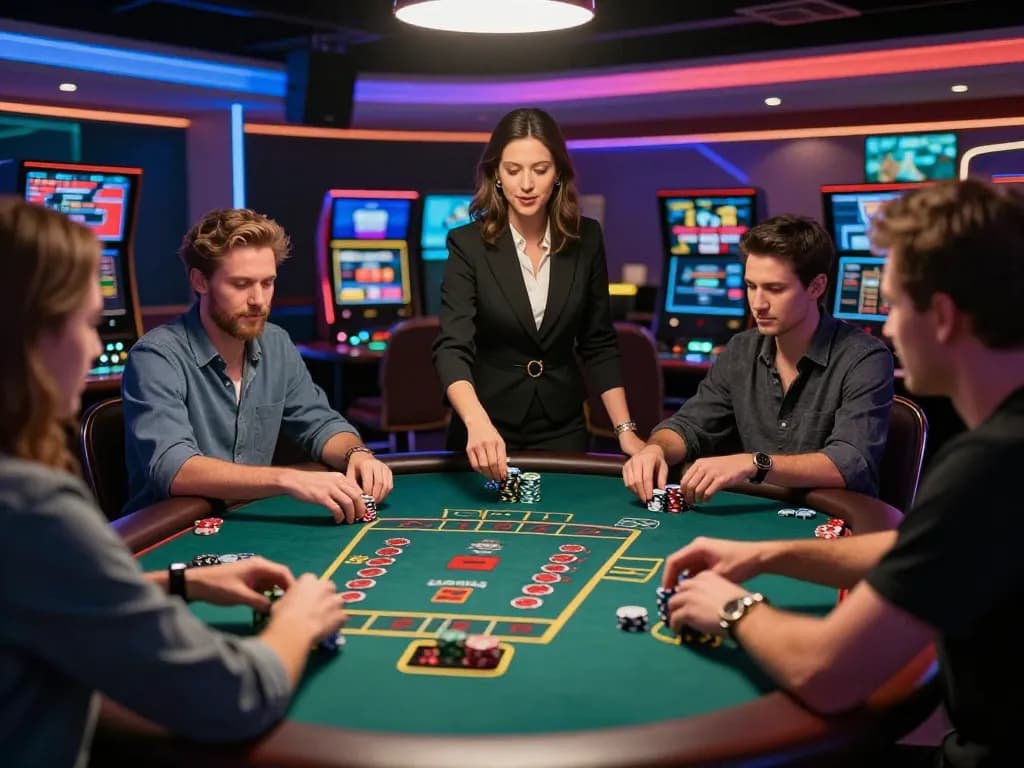 Engage with the g28 homepage through live blackjack gameplay featuring attentive players in a stylish gaming environment.
