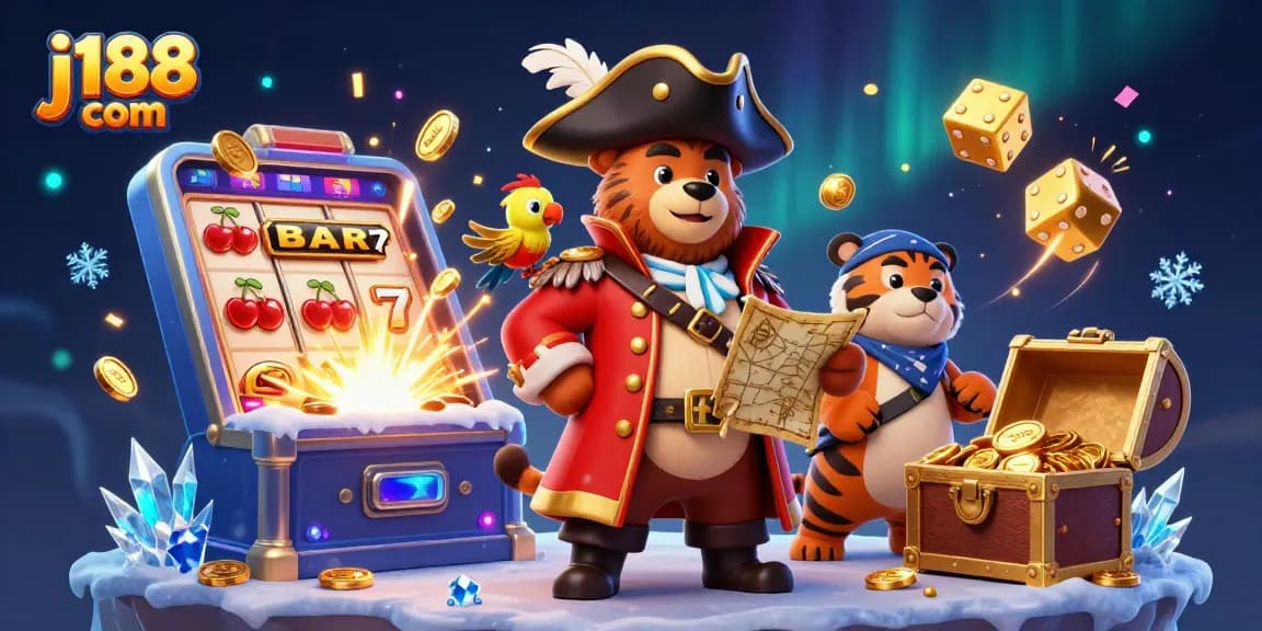 Play exciting casino games at j188 com with colorful slots and jackpot scenes.