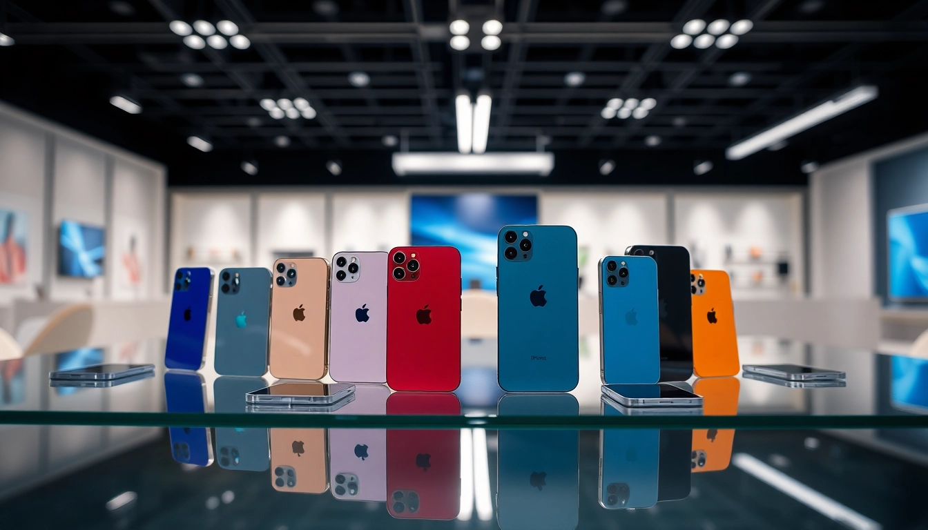 Impresionantes Celulares iPhone en exhibición destacando su diseño y características.