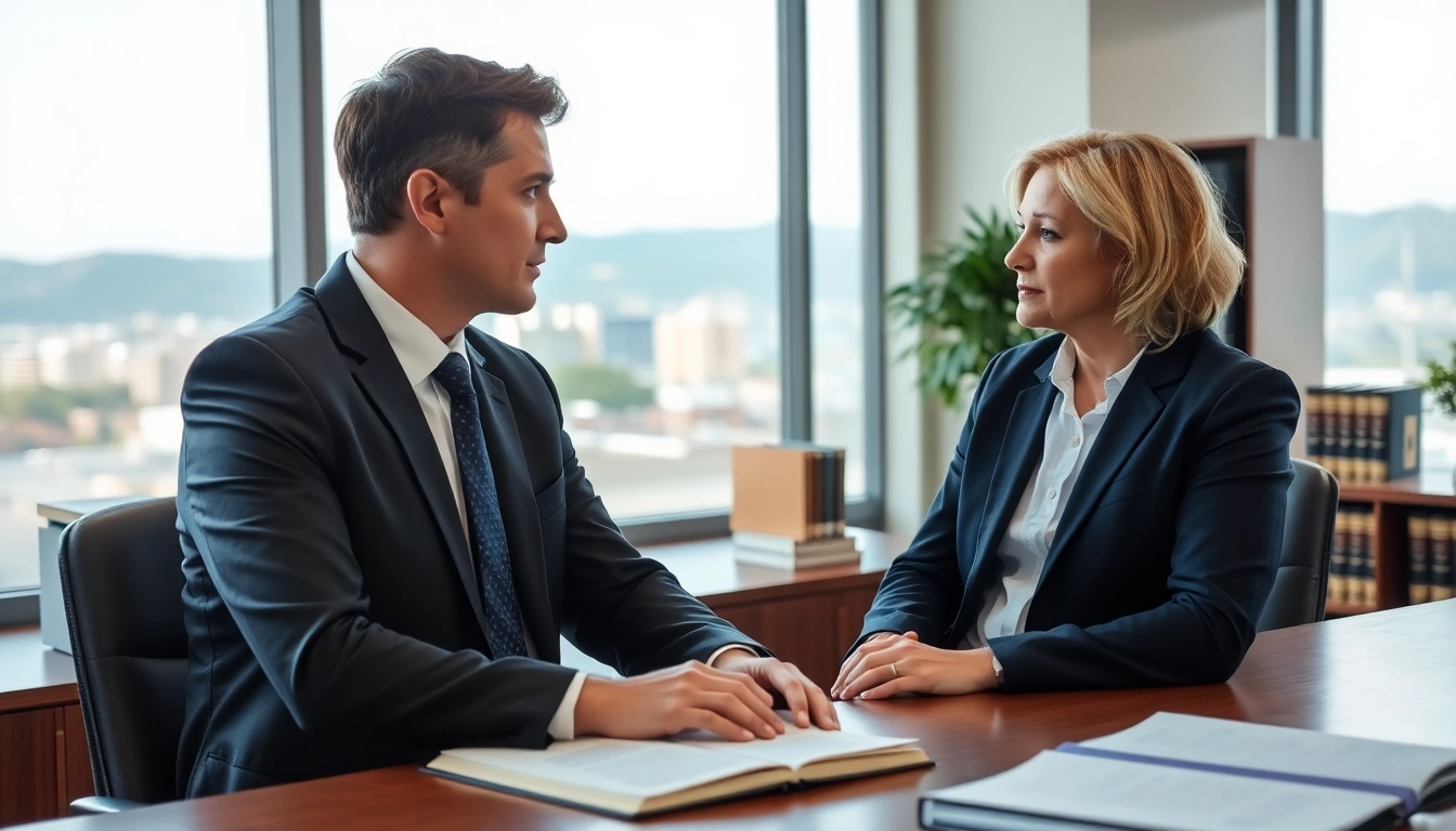 Asheville DWI defense lawyer offering expert legal guidance in a professional setting.