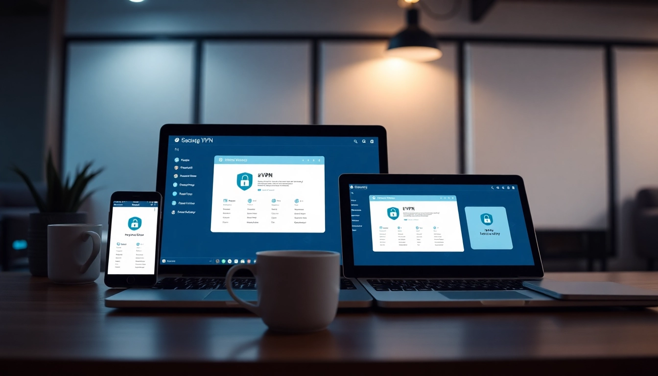 快连VPN provides seamless connectivity and user-friendly interface across devices in a digital workspace.