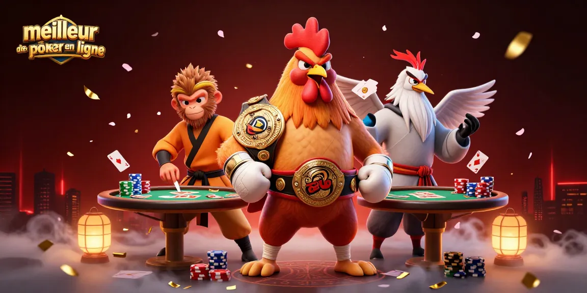 Jouez au meilleur site de poker en ligne tout en appréciant une ambiance animée avec des personnages dynamiques.