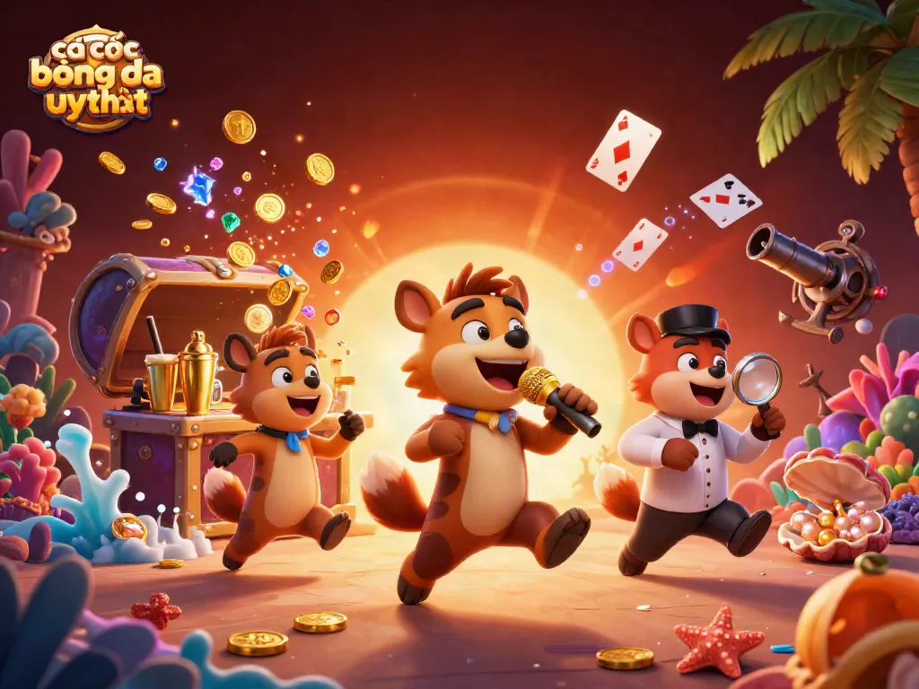 Cá cược bóng đá uy tín cùng với bầu không khí casino hài hước và đầy sắc màu.