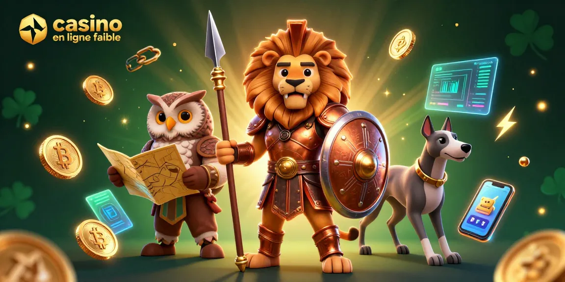 Gagnez au casino en ligne fiable avec notre illustration 3D dynamique.