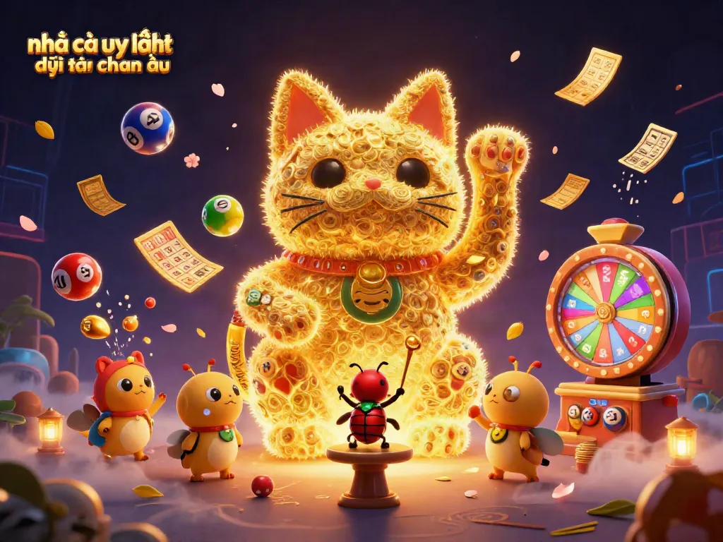 Nhiều biểu tượng casino sống động từ nhà cái uy tín đến từ châu âu trong khung cảnh đầy màu sắc.