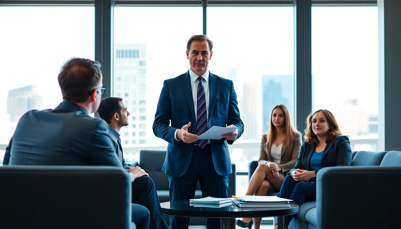 Washington DC Venture Capital Lawyer advising entrepreneurs in a bright and modern setting.