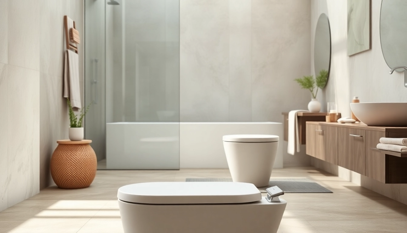 Installa un copri wc elegante in un bagno moderno e minimalista