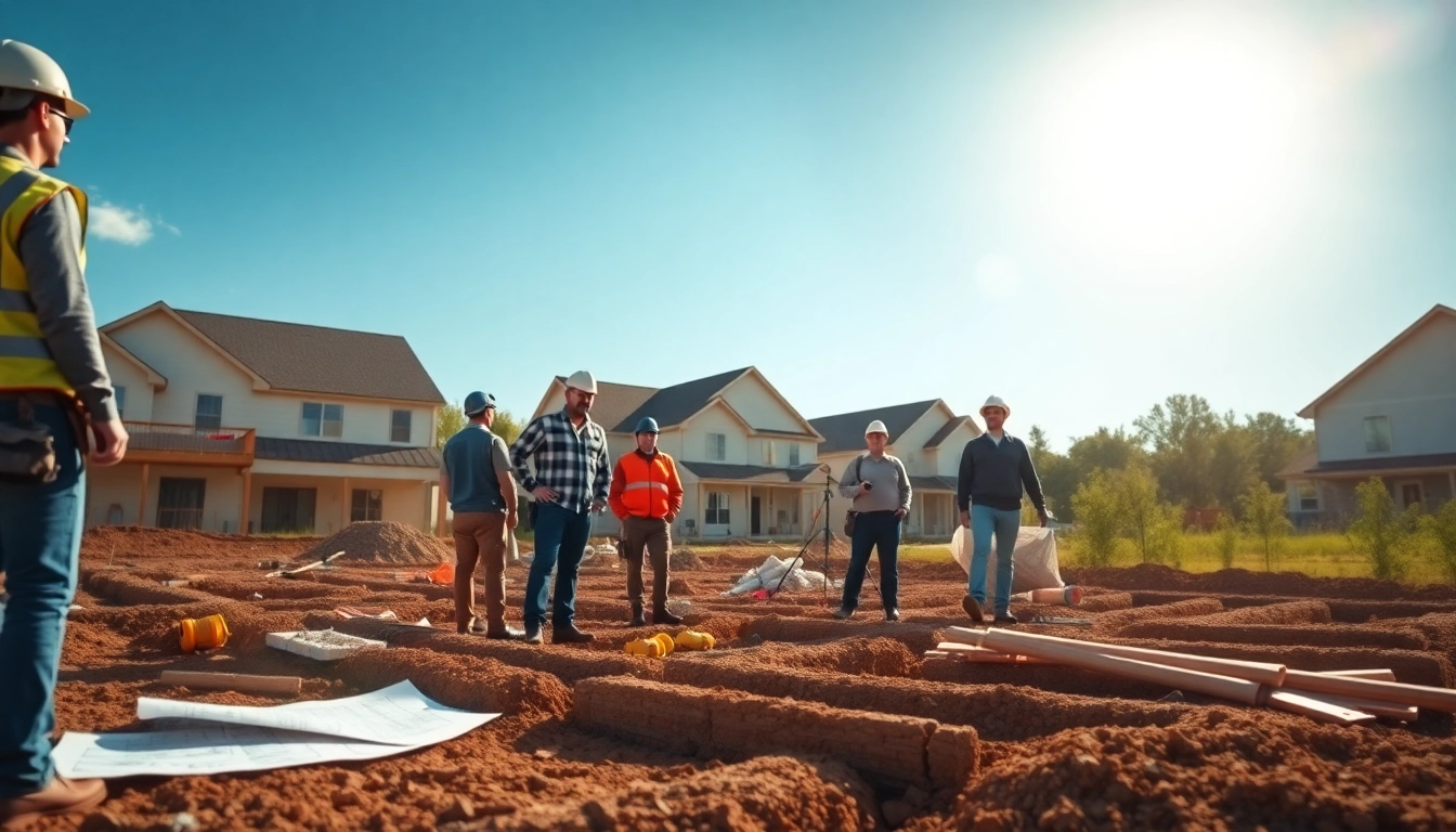 New Jersey General Contractor supervising a dynamic construction team at a residential site.