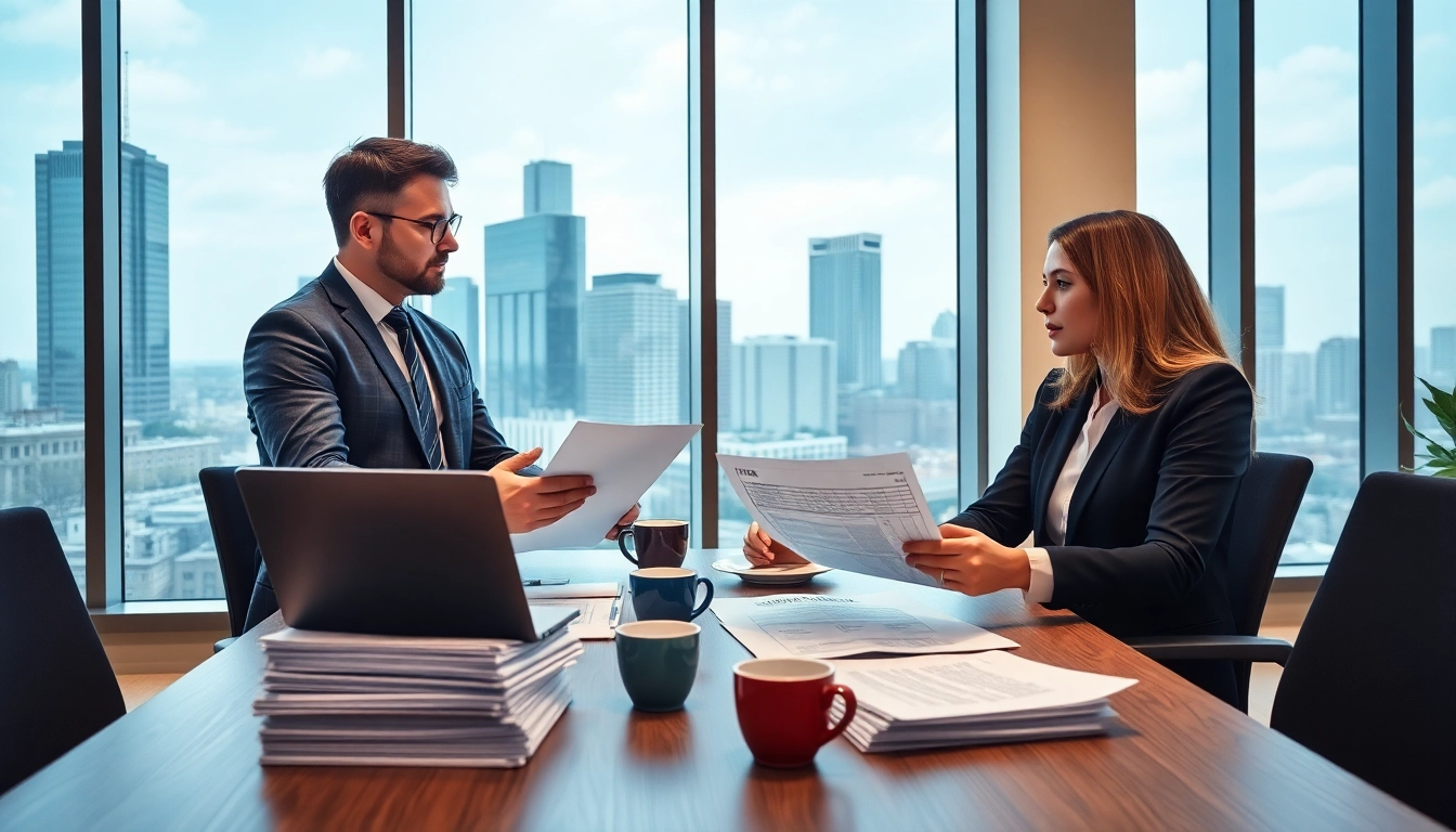 Tax Consultant in Kenya providing expert financial advice in a modern office setting.