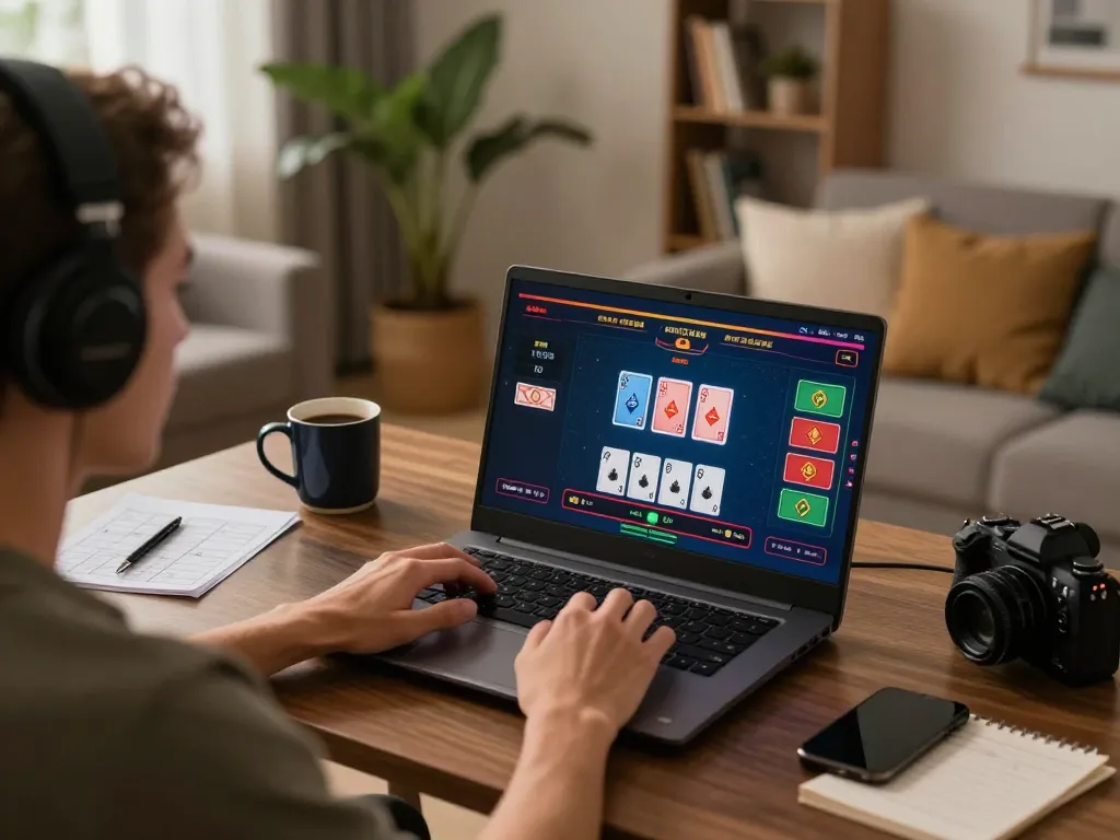 Person engaged in online gaming on s666-bm site, focusing on live dealer table with betting options visible.