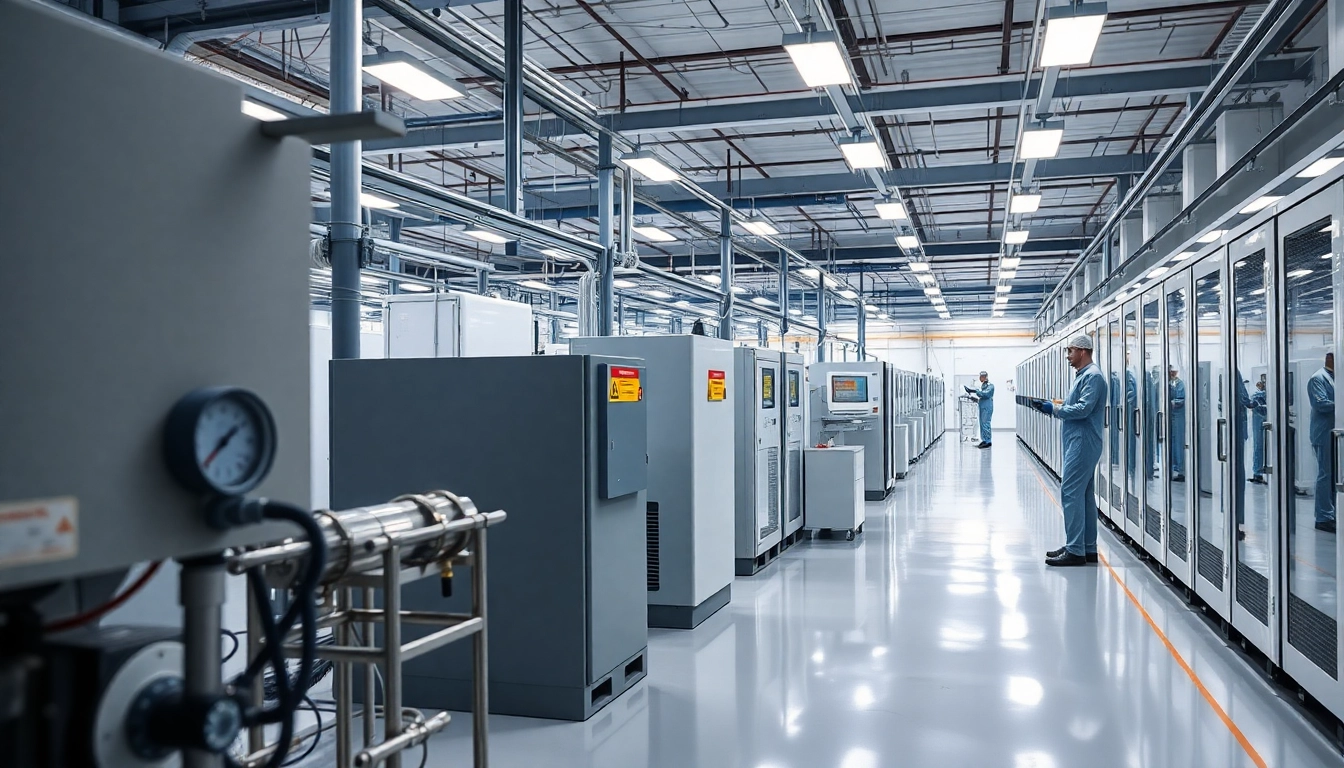 Showcasing cold room manufacturers uk with advanced setups in a well-organized industrial facility.