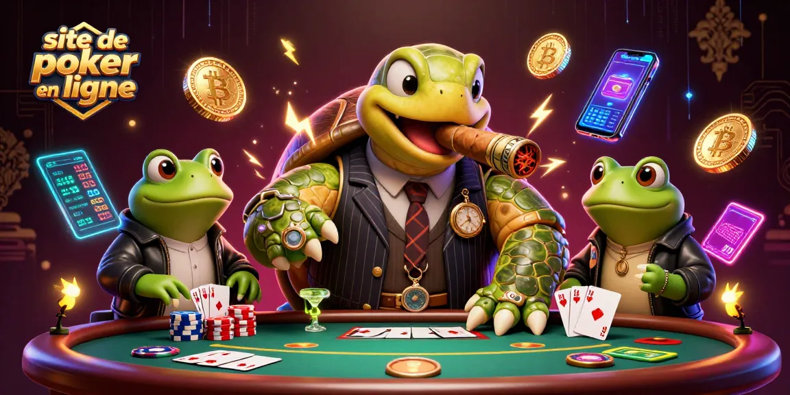 Découvrez les ambitions passionnantes de l'univers site de poker en ligne à travers cette illustration dynamique.