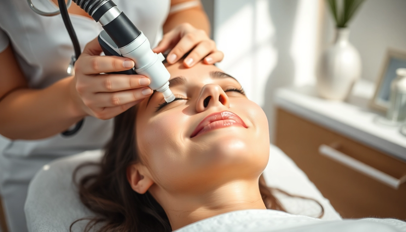 Experience hydrodermabrasion near me for rejuvenated skin in a calm spa setting.