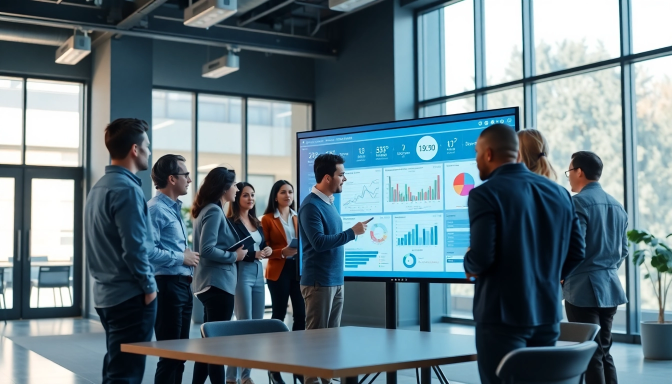 Efficient team collaboration on an enterprise search engine solution with data visualizations.