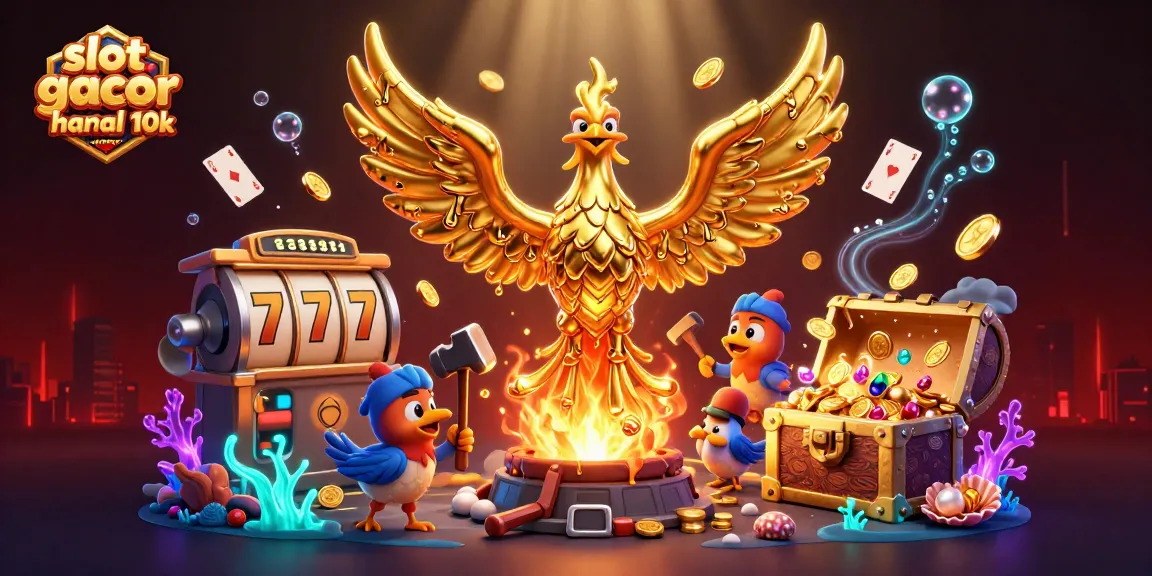 Play slots with luck and excitement today with the golden phoenix theme and dynamic elements representing slot gacor hari ini modal 10k