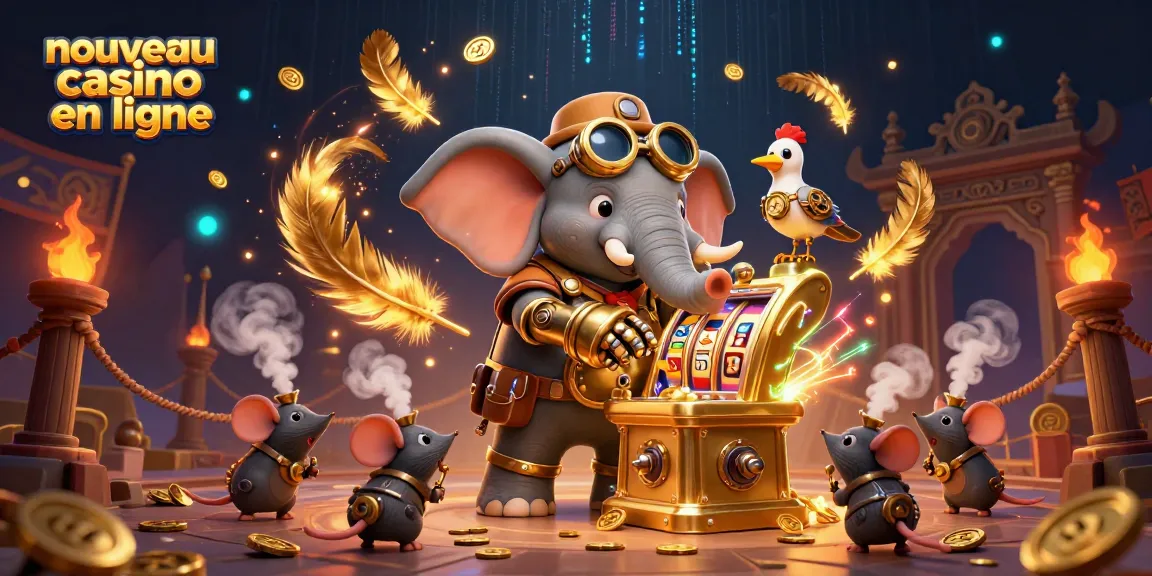 Déchiffrez la magie du nouveau casino en ligne avec un éléphant steampunk et des machines à sous dynamiques.