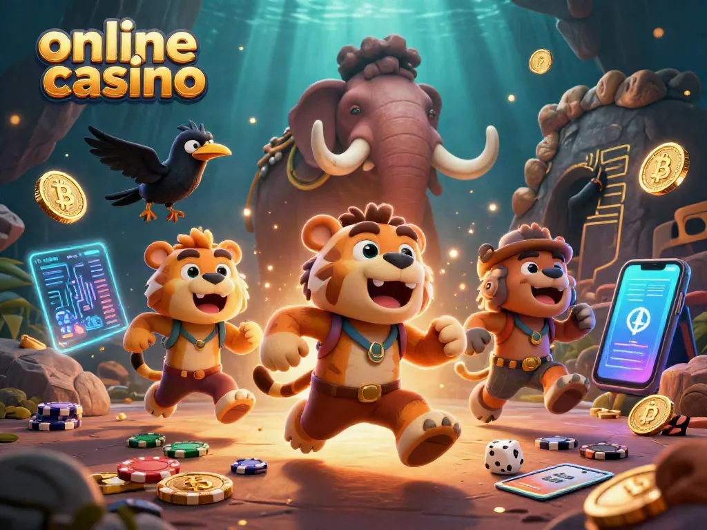 Juega en un emocionante online casino con nuestro dúo prehistórico y sus divertidos juegos.