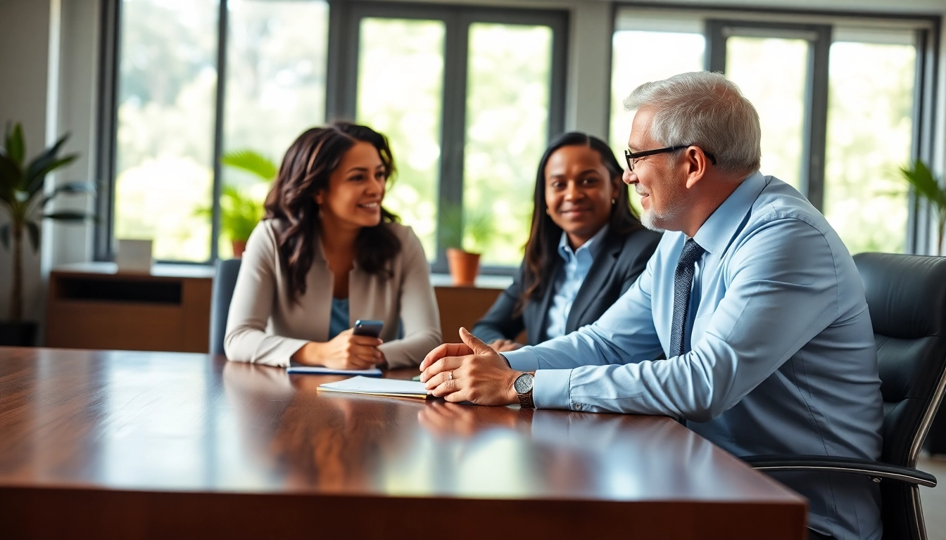 Consultation with a Palm Harbor Family Lawyer showcasing professionalism and trust.