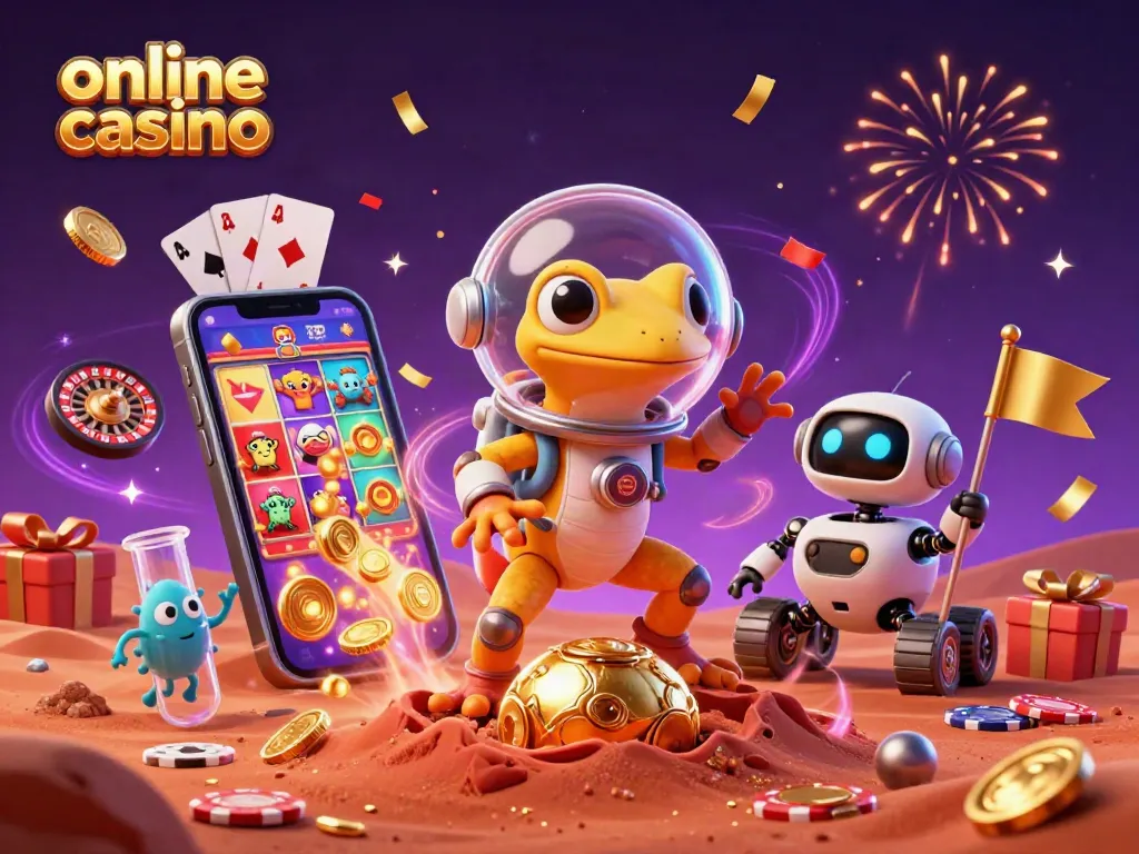 Los jugadores del casino online descubren una atmósfera de celebración con grandes premios y emoción.