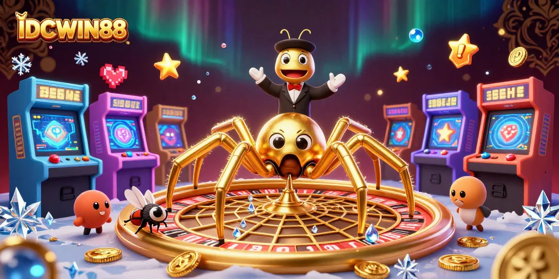 Experience thrilling wins with IDCWIN88's exhilarating scatter games in a dynamic casino scene.