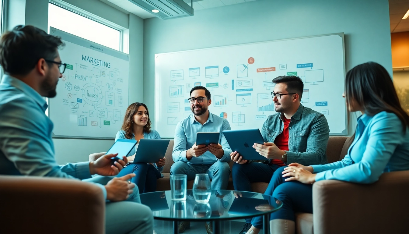Boosting brand visibility with Good Wolf Marketing in a dynamic office environment.