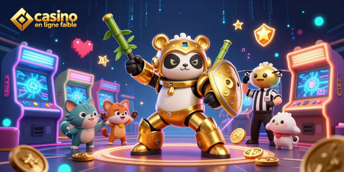 Profitez d'une expérience ludique avec ce jeu sur un casino en ligne fiable, mettant en scène des personnages animés et des machines colorées.
