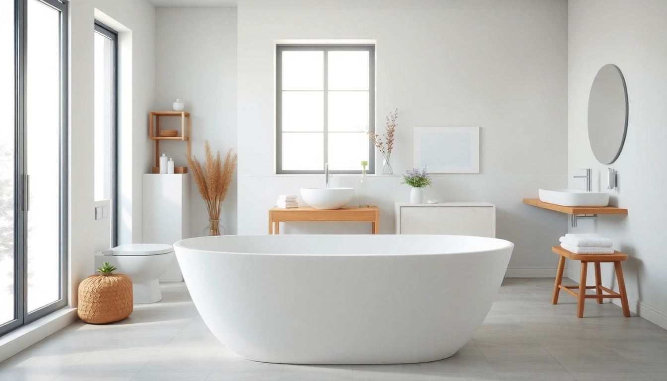 I sanitari eleganti in un ambiente bagno moderno con dettagli armoniosi.