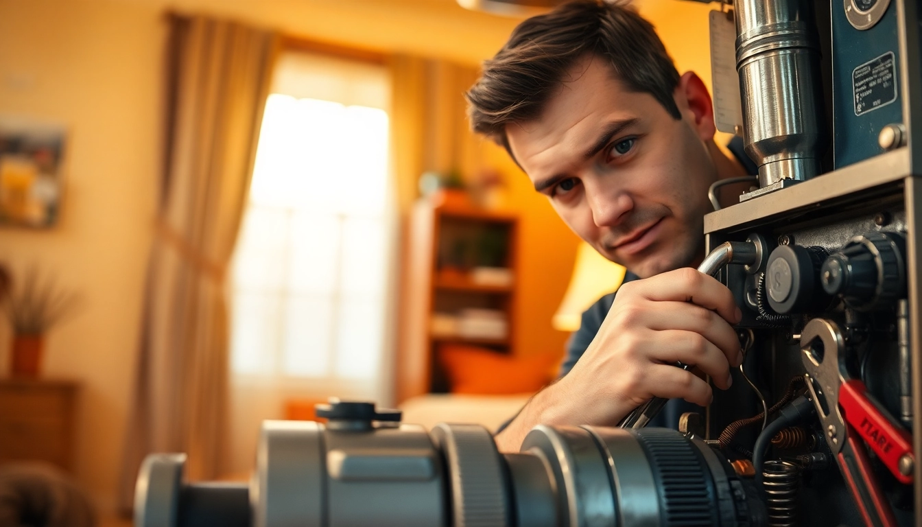Gas furnace repair Pound Ridge by a skilled technician in a comfortable home setting.