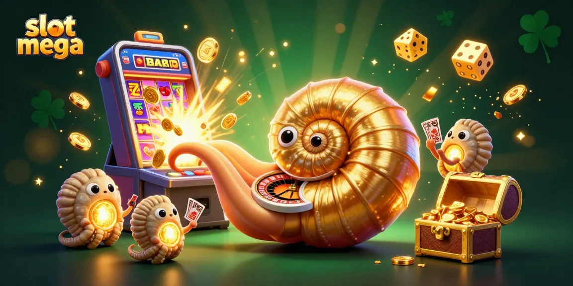 Engage players with slot mega excitement featuring an ancient nautilus roulette wheel and a jackpot explosion of coins.