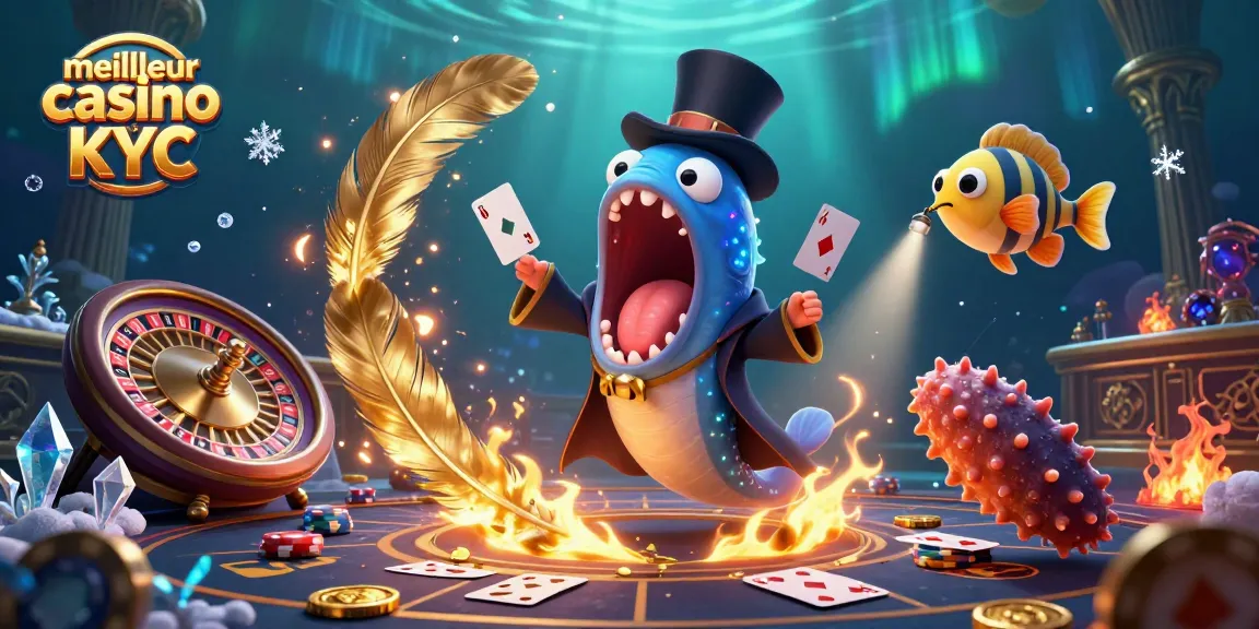 Jouez au meilleur casino sans KYC avec un spectacle magique sous-marin et des jeux de cartes.