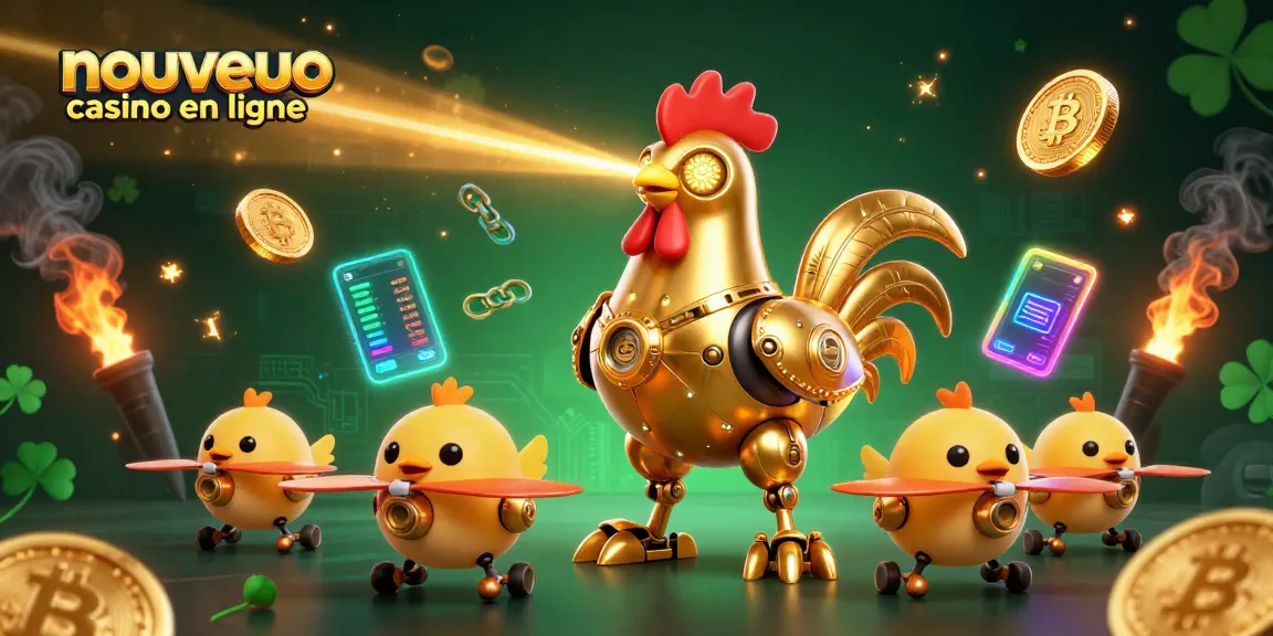Découvrez les opérations du nouveau casino en ligne à travers cette illustration dynamique pleine d'énergie.