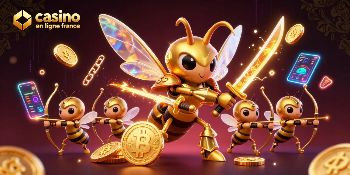 Gagnez au casino en ligne France avec notre illustration dynamique de personnages 3D.