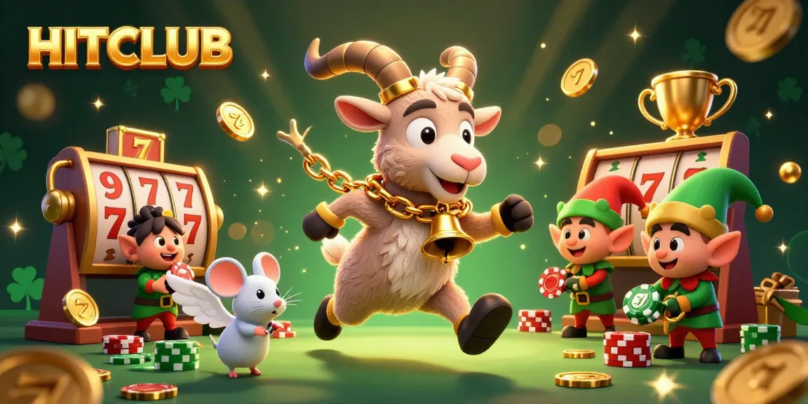 HITCLUB brings vibrant casino energy with a cartoon Krampus and mischievous characters in 3D.