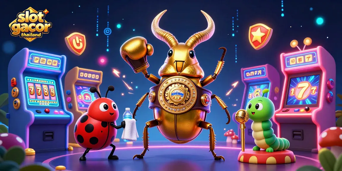 Experience thrilling fun with slot gacor thailand in this dynamic 3D casino illustration.