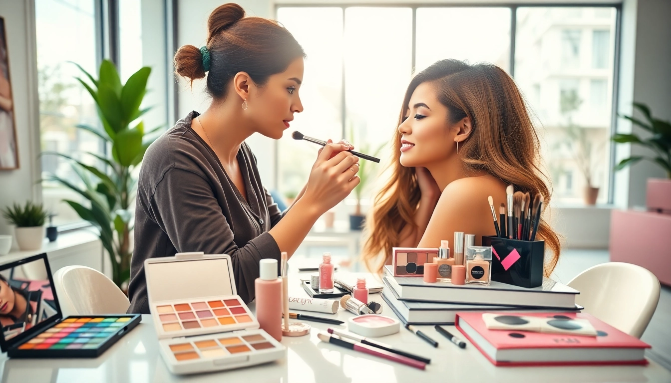 Experience outstanding makeup courses taught by a professional artist in a vibrant studio.