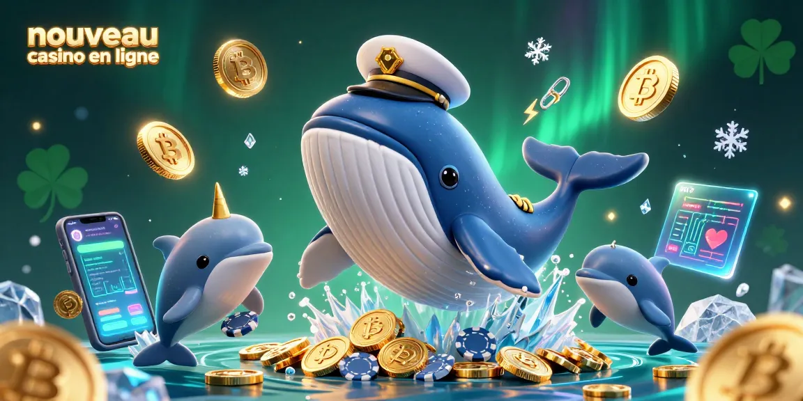 Découvrez le nouveau casino en ligne avec des éléments graphiques animés et colorés montrant l'enthousiasme du jeu.