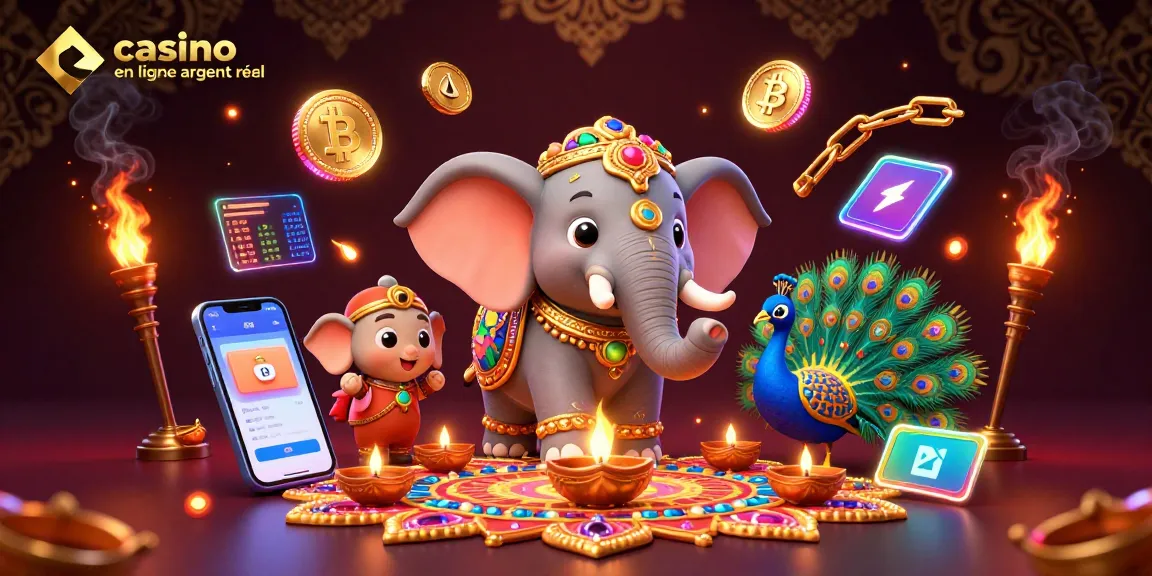 Jouez au casino en ligne argent réel avec des personnages colorés et des éléments de jeux d'argent.