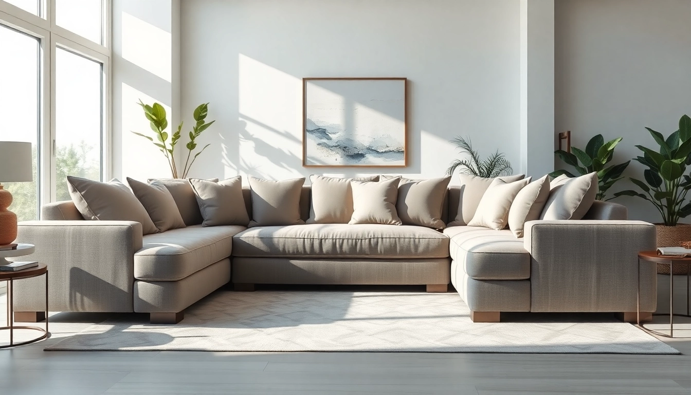 Stylish corner sofa from https://corner-sofas.co.uk enhancing a modern living room atmosphere.