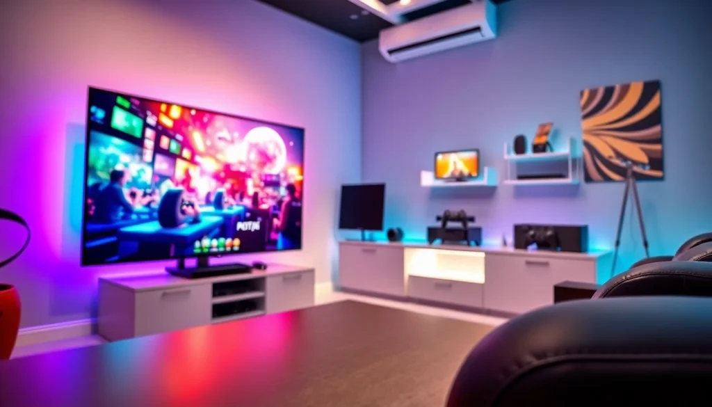 View the stunning features of the TV88 gaming display setup for an immersive experience.