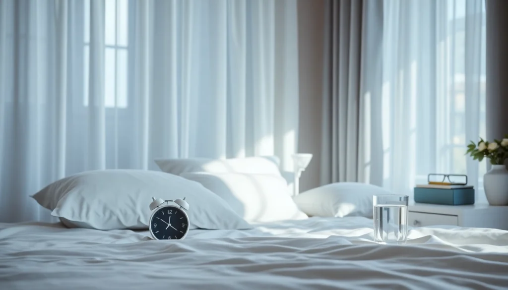 Enhance your Sleep lean routine with a serene bedroom ambiance encouraging restful sleep.